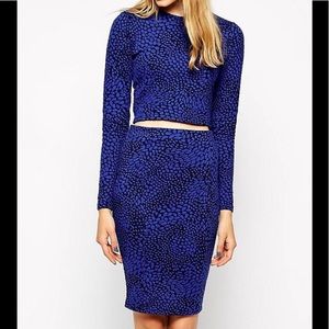 Influence crop top and skirt set